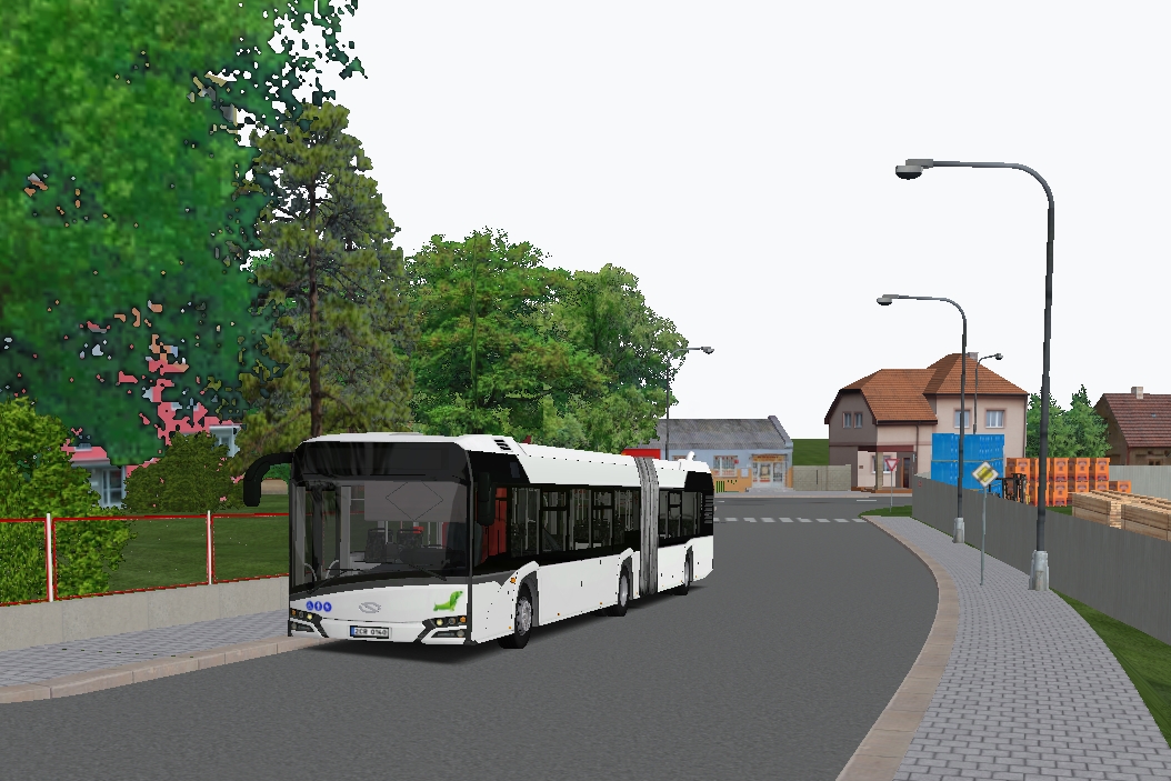 Zbrusu nový Solaris Urbino 18 IV na zkušebních jízdách před přelakováním do unifikovaného nátěru